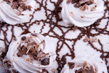 Chocolate cake closeup