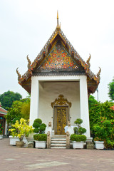 Buddhist temple courtyard