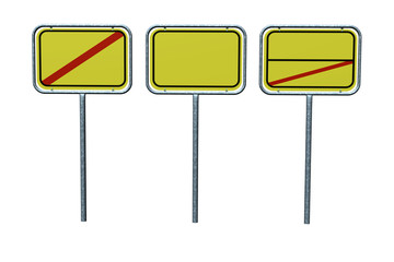 Ortschild - Hinweisschilder