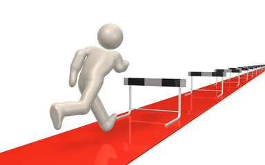 The life is like the steeplechase.