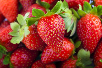 Strawberries background