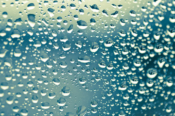 Water drops on window background