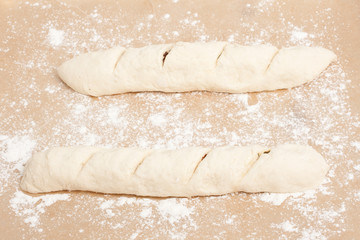 Frische Baguetterohlinge