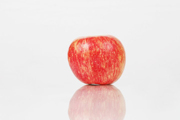 Red apple isolated on a white background ..
