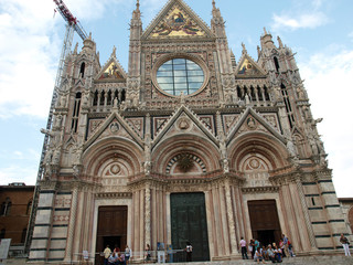 Siena - Duomo .The western facade