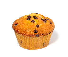 Muffin on white background