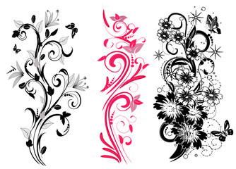 set of different patterns