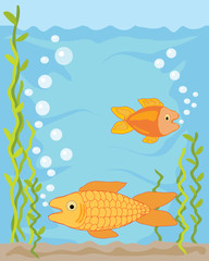 Naklejka premium goldfish