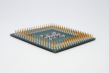 Modern computer cpu chip.