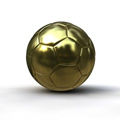 Golden soccer ball