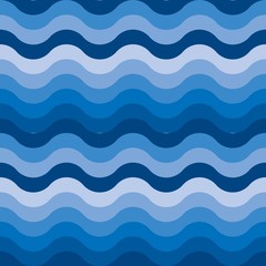 Seamless water wave pattern