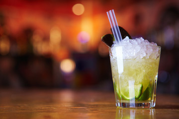 Cocktail with ice