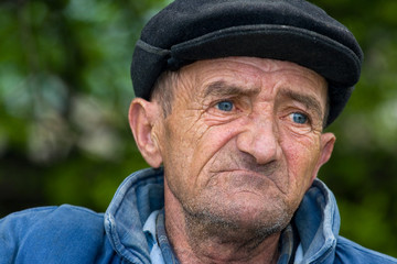 sad old man