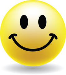 A Happy Smiley Face Button