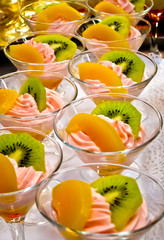 Sweet buffet - Catering food at a wedding party