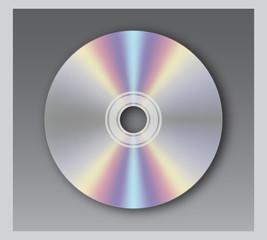 DVD on white background