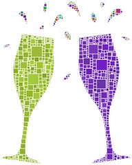 Two flutes for a cheers