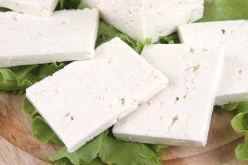 soft cheese on plate