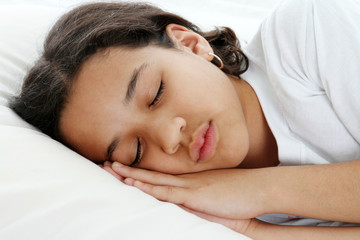 Fototapeta na wymiar Girl Sleeping