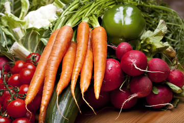 Set of different vegetables