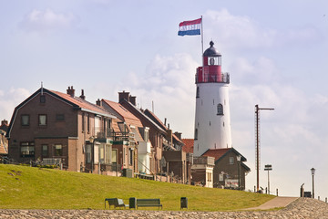 Lighthouse of Urk, the Netherlands - obrazy, fototapety, plakaty