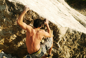 Fototapeta premium free climbing