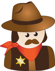 Cowboy Sheriff Icon