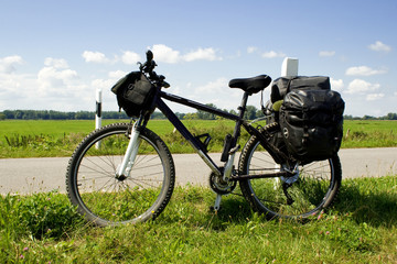 Fahrrad mit Gepäck