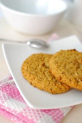 Wholemeal cookies for healthy breakfast