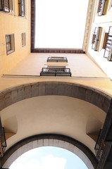 Fototapeta premium Generic architecture building in the center of Madrid