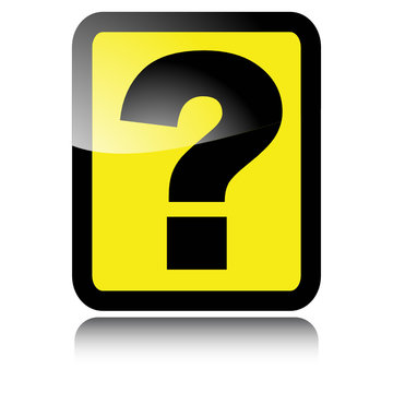 recommend clip art: Glossy question mark. Vector design element.