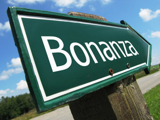 BONANZA road sign