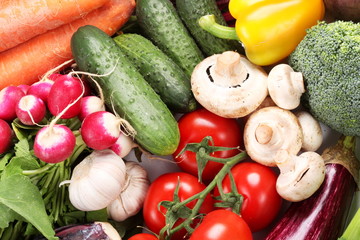 Group of fresh vegetables