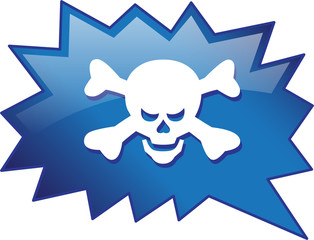 Totenkopf Sprechblase