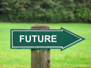 FUTURE road sign