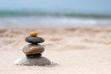 Fototapeta na wymiar Balanced Zen Rocks