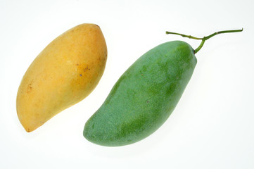 Ripe And Un-ripe Mangoes