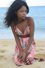 foto de mujer negra bonita