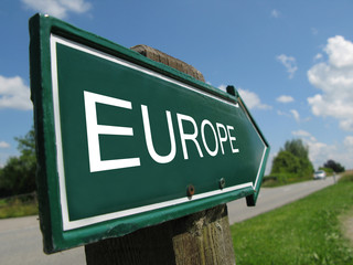 EUROPE road sign