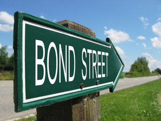 BOND STREET road sign
