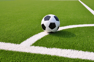 Soccer ball on the field