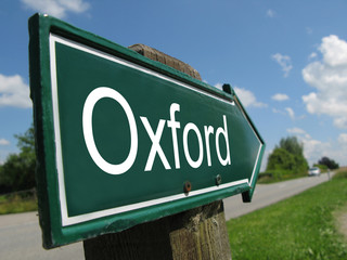 OXFORD road sign