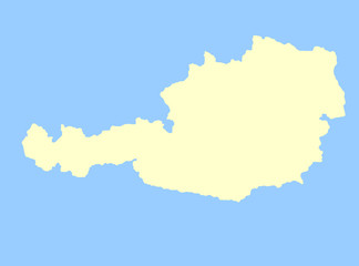 Obraz premium Map of Austria