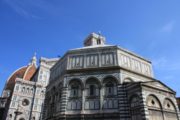 Fototapeta na wymiar Florence - Duomo and Baptistery