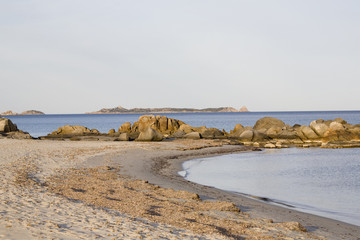 Fototapeta na wymiar Strand w Villasimius auf Sardinien