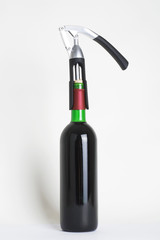 wine bottle isolated on a white background