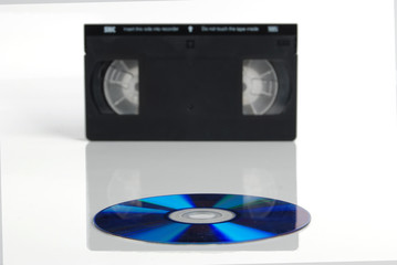 Fototapeta premium DVD and tape