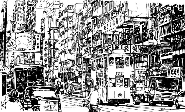 street in Hong Kong