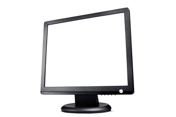 monitor con schermo bianco