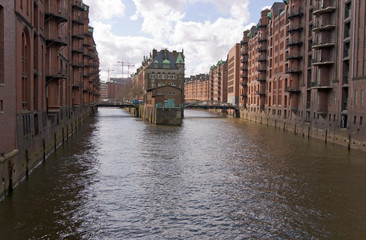 Speicherstadt, Hamburg, Fleet, Lagerhäuser